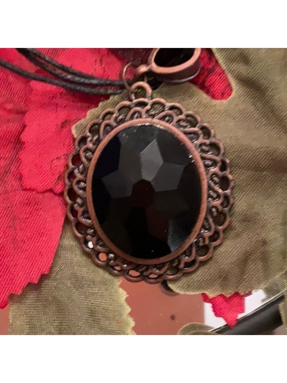 Vintage Onyx Pendent